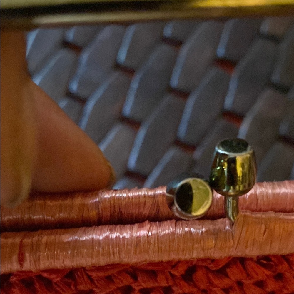 Lewis Imports Elegant Red Beaded Clutch - Picture 5 of 5